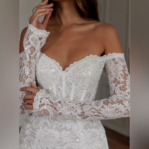 LOOK 963 EMBROIDERED  MINI DRESS